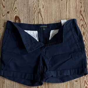 Banana Republic Women's Navy Rolled-Hem Shorts